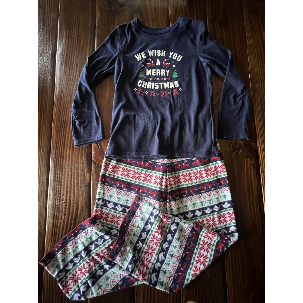 Jammies For Your Families Pajamas Set Christmas Holidays Youth Girls Sz M (8)